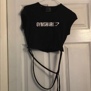 Gymshark black crop top